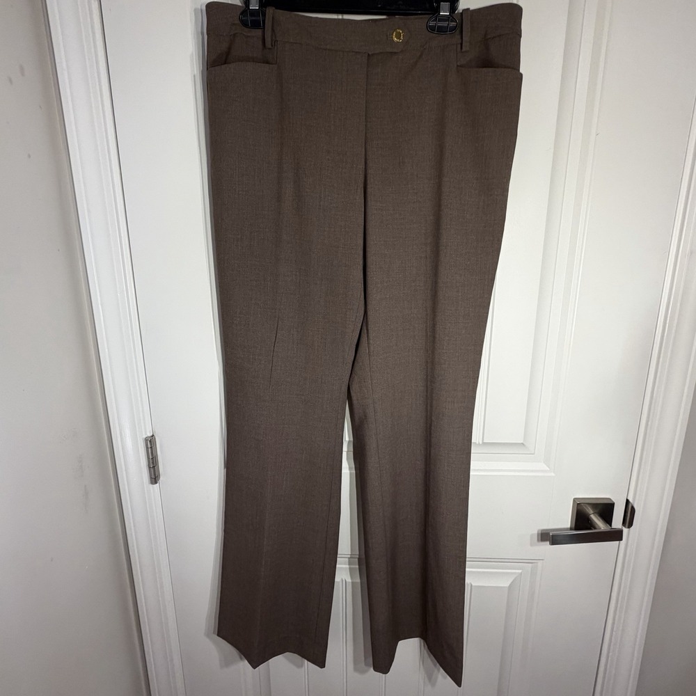 Calvin Klein Modern Fit Brown Dress Pants Womens Size 10‎ Career Office